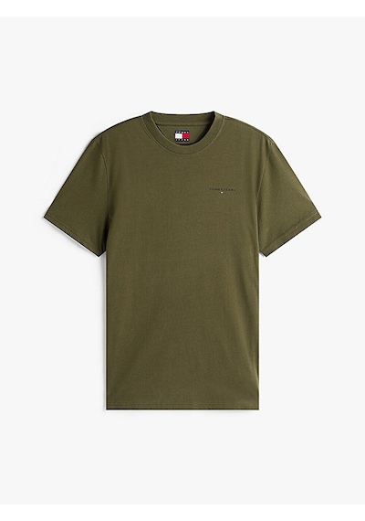 Tommy Hilfiger Tjm Slım Lınear Chest Tee Ext Erkek Yeşil T-shirt - Dm0dm21780 Yeşil