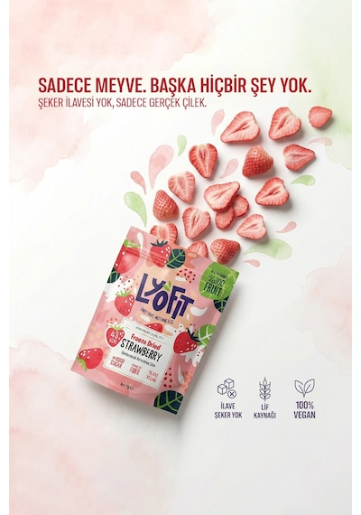 Freeze Dried Çilek 12 G
