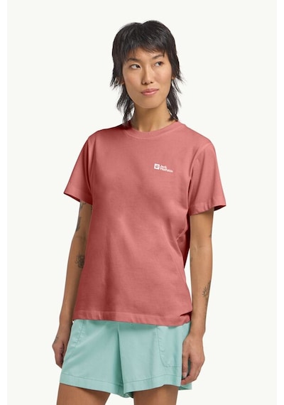 Jack Wolfskin Essentıal T W Kırmızı Kadın Kısa Kol T-shirt Kirmizi