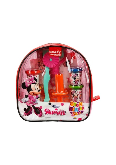 Crafy Minnie Sırt Çantalı Oyun Hamuru Seti 200 Gr. 18 Parça Çok  Renkli