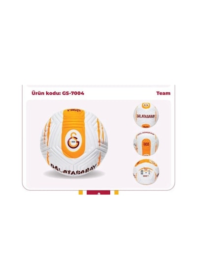 Gs-7004 Galatasaray Futbol Topu Team-cnt Beyaz