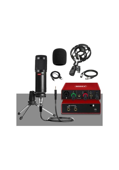 Lastvoice Bm800 Glx Basic Set Bm800 Mikrofon Midex Glx-500 Pro Ses Kartı