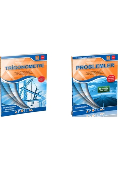 Apotemi Yayınları Trigonometri + Problemler 2 'li Set
