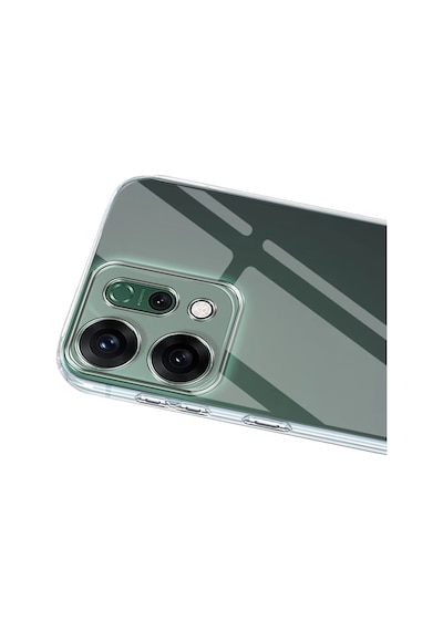 Oppo Reno 14 Uyumlu Kılıf Lüx Şeffaf Silikon - Şeffaf