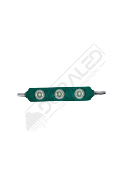 12 Volt Yeşil 1,5 Watt 3 lü Lensli 2835 Reklamcı Modül (10 Adet)