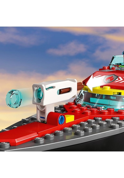 LEGO® City İtfaiye Kurtarma Teknesi 60373 5+ Yaratıcı Oyuncak Yapım Seti - 144 Parça