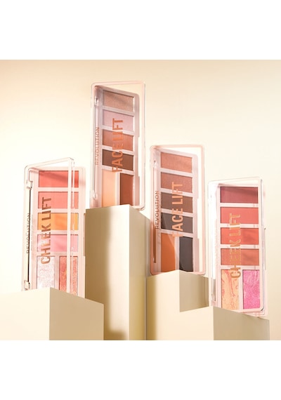 Revolution Face Lift Allık Kontür ve Bronzer Paleti ﻿Light To Medium