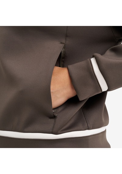 Lescon Haki Kadın Fermuarlı Sweatshirt 26n-2126
