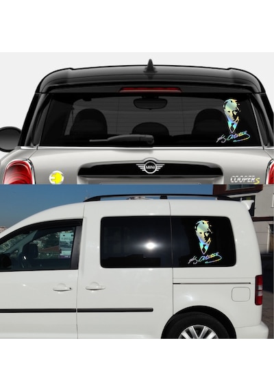 Hologramlı Janjanlı Atatürk Ve İmza Sticker - Araba Oto Motosiklet Sticker 02527 25x19 Cm