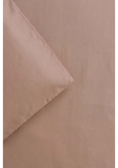 San Marino Dark Beige %100 Pamuklu Çift Kişilik Nevresim Takımı - 4 Parça Bej