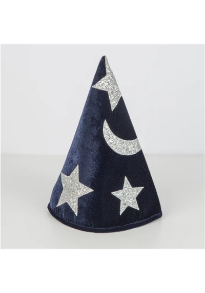 Meri Meri - Blue Velvet Wizard Costume - Mavi Büyücü Kostümü 0 - 99