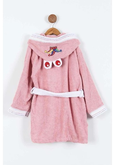 Duma 10-11 Yaş Çocuk Bornozu Pembe
