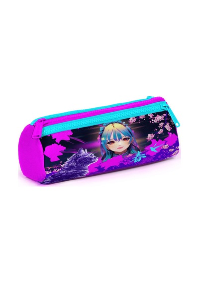 Coral High Kids Mor Pembe Anime Kedi Desenli 3 Lü Okul Çanta Seti Set0123753