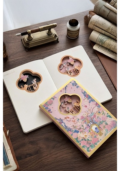 3 Adet Vagonlife 3d Çiçek Bahçesi Temalı Defter