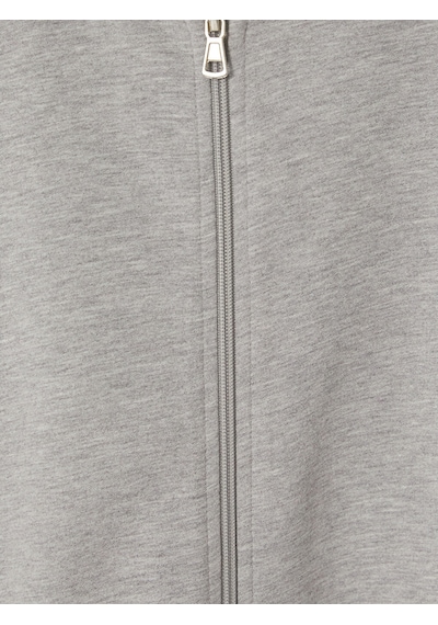 Lcw Curve Gri Büyük Beden Kadın Fermuarlı Sweatshirt