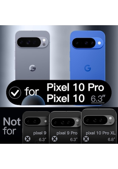 Caseonn Google Pixel 10 Pro Kılıf Kamera Korumalı Mikrofiber Astarlı Lansman Lacivert