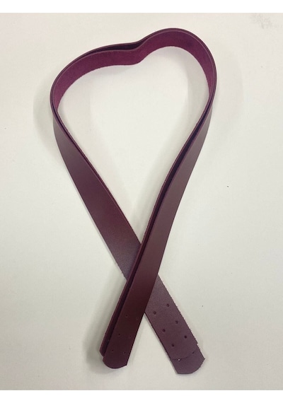 Karantuhafiye Dikmeli Spor Sap / Çanta Sapı / Deri Dikmeli Sap 70 Cm Bordo Bordo