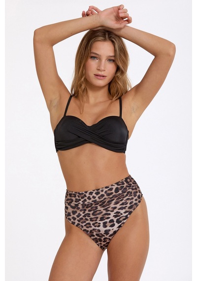 Angbutik Argento 1478-3021 Kadın Double Push-up Bikini Takımı Leopar