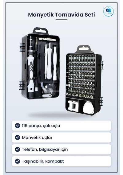 Manyetik Hassas Tornavida Seti Telefon Bilgisayar Tamir Aracı Day