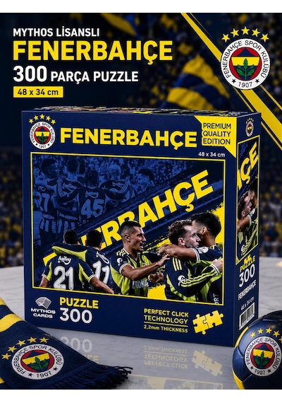 Mythos Lisanslı Fenerbahçe 300 Parça Puzzle 48 X 34 Cm Premium Quality Edition Perfect Click Technology