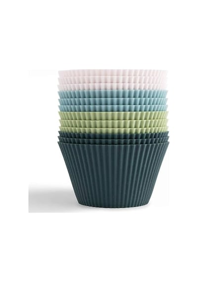 Muffin Pişirme Kalıbı 12 Adet Silikon Kek Kalıbı Cupcake Çikolata Ve Sade Kek 12 Adet Genel