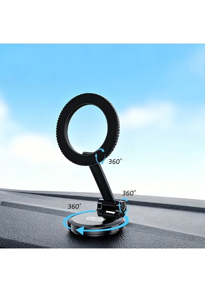 Go Des Gd-hd242 360 Derece Dönebilen Düz Zemin Araç Telefon Tutucu Siyah
