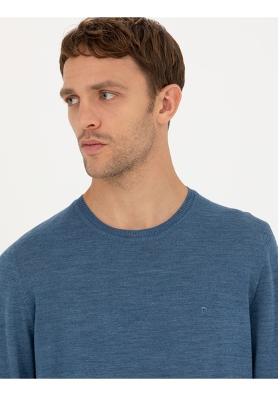 Pierre Cardin Erkek Mavi Triko Kazak 50270054-vr036 Mavi