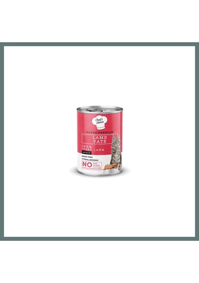 Chefs Choice Pate Lamb Kuzu Etli Tahılsız Yetişkin Kedi Konservesi 400 Gr Ventra