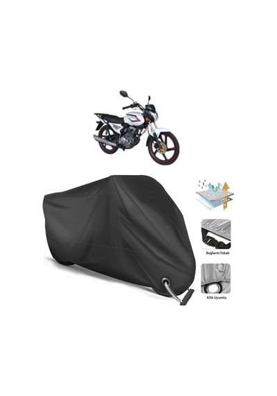 Kuba Xcg 100 150 Motosiklet Branda (Bağlantı, Kilit Uyumlu)-Siyah (457271253)