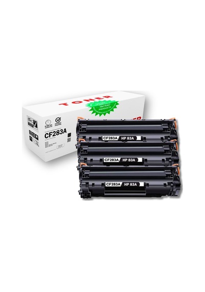 Hp Cf283a / Crg737 Güncel Çipli Uyumlu Toner 3'lü Set M201dw/m125rnw/mf-217/mf-247dw
