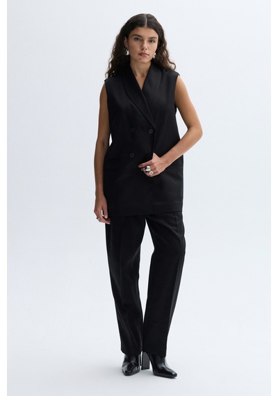 Mudo Kadın Kadın Siyah Loose Fit Liyosel Pantolon 1265086