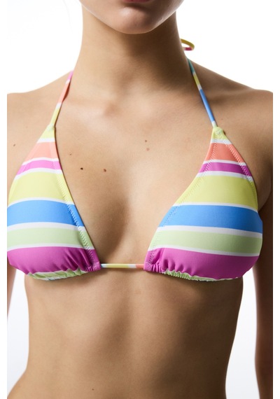 Penti Donna Çizgili Üçgen Bikini Üstü