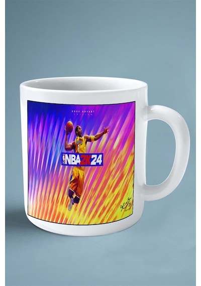 Nba 2k24 Oyun Baskılı Kupa Bardak Çift Taraflı Baskı Kişiye Özel Model 11 Çok Renkli
