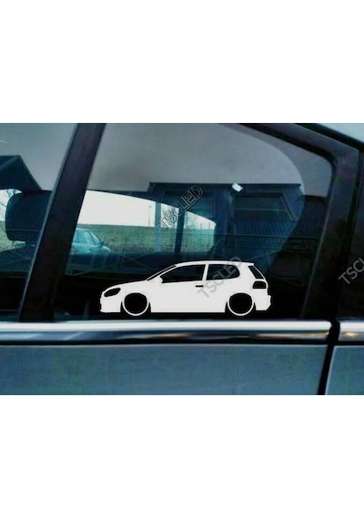 Golf Mk6 Kelebek Cam Oto Sticker 17 Cm 2 Adet