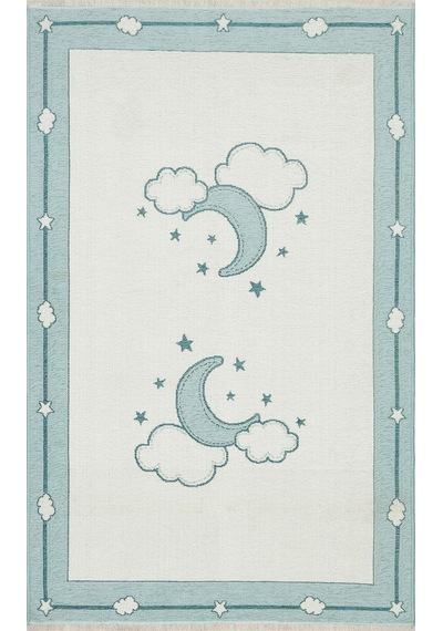 Eko Halı Noa Baby Nb 01 Blue Yıkanabilir Çift Taraflı Yumuşak Dokulu İnce Çocuk-bebek Odası Halısı Mavi Beyaz Eko Halı Noa Baby Nb 01 Blue Yıkanabilir Çift Taraflı Yumuşak Dokulu İnce Çocuk-bebek Odası Halısı Mavi Beyaz