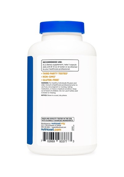 Nutricost Niacinamid Vitamin B3 500 Mg 240 Kapsül