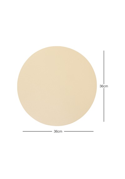 Home Wave 2'li Bej/taş Renk Suni Deri Amerikan Servis Ø 36 cm