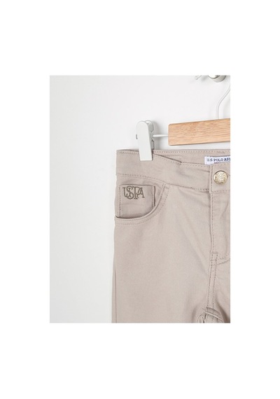 U.S. Polo Assn. Normal Bel Boru Paça Kız Çocuk Pantolon Gleno23y Gri