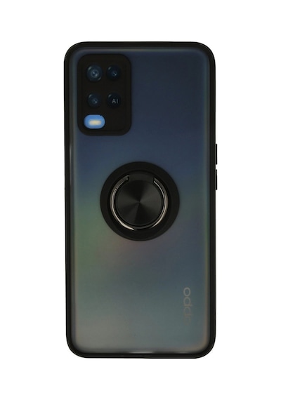 Oppo A54 4g Kılıf Montreal Yüzüklü Silikon Kapak - Siyah 0.2M-Çok Renkli