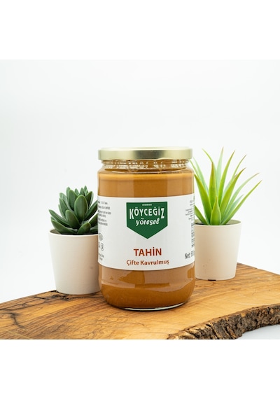 Köyceğiz Yöresel Çifte Kavrulmuş Tahin Cam Kavanoz 600 G