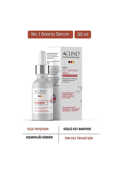 Aclind Cica No:1 Bariyer Güçlendirici Ve Onarıcı Yüz Serumu - Centella Asiatica Kızarıklık Karşıtı 3