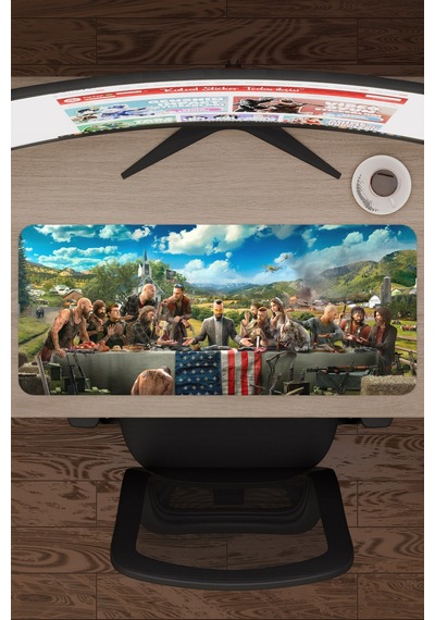Far Cry Kaymaz Dikişli Kauçuk Oyuncu Mousepad V1 - 70x30 Xl Gaming Mouse Pad Fare Altlığı