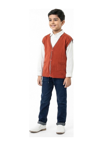 Xo Kids Erkek Çocuk 4lu Alt Üst Takım 6-9 Yaş 13220 Kahverengi