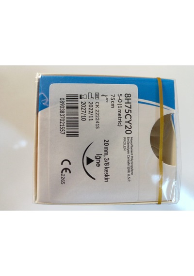 EMİLEMİYEN CERRAHİ İPLİK  5 - 0  [1 METRİC]75 CM   12 ADET