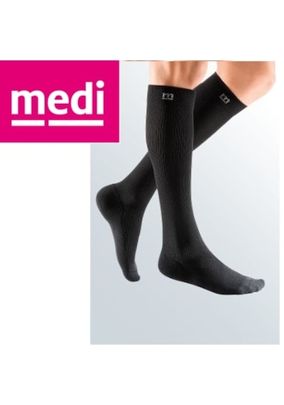 Mediven Diz Altı - Medi For Men Ccl2 Diz Altı Erkek Varis Çorabı Gri CCL2 4 Standart Kısa