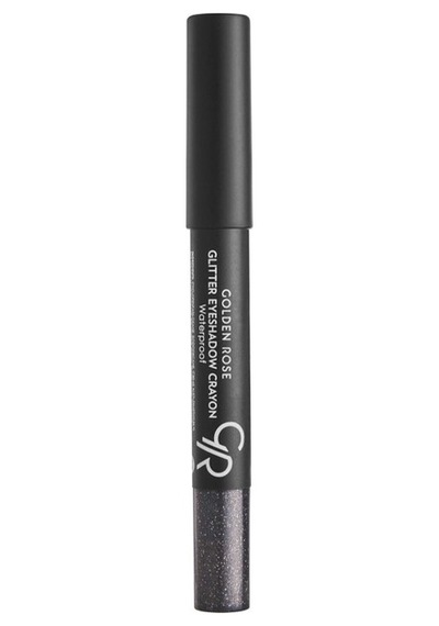 Glitter Eyeshadow Crayon Waterproof No: 55 Midnight Black - Simli Kalem Göz Farı 0