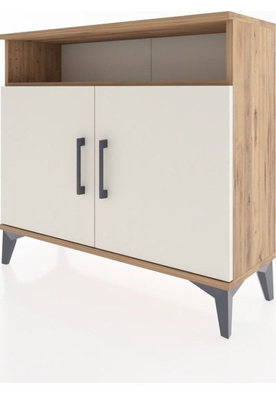 Arges Şifonyer 2 Raflı 2 Kapaklı 88x30x80 Çam-aytaşı Atlas Çam