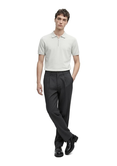 Regular Fit Yüksek Bel Erkek Kumaş Pantolon Gabriel Antrasit