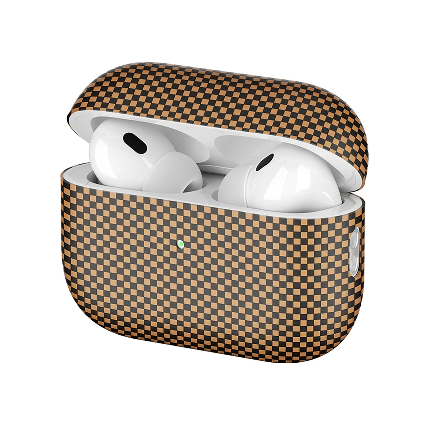 Apple Uyumlu AirPods Pro 2 Airbag 43 600d Karbon Fiber Kulaklık Kılıfı Gold