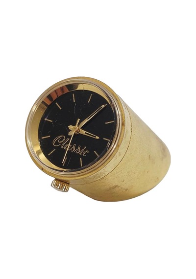 Classic Antika Kağıt Ağırlığı Kurmalı Masa Saati 31mm Çok Renkli